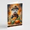Edge Collections - 5" x 7" - Orange - Thanksgiving Greeting Cards West Highland Terrier Blank Cards with Envelopes - 8 Pieces